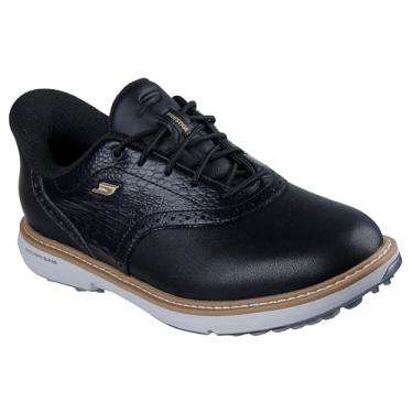 Imagem de Skechers Tênis de golfe feminino Prestige Spikeless Slip-in Arch Fit, Preto/dourado, 41