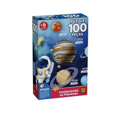 Imagem de Quebra-cabeça 100 peças Conhecendo os Planetas