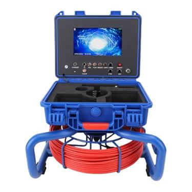 Imagem de Generic Câmera de Esgoto, Endoscópio de Encanamento, Câmera de Drenagem IP68 Autonivelante, Tela LCD de 7 Polegadas, Bateria de 4500mAh para Exterior (Plugue dos EUA)