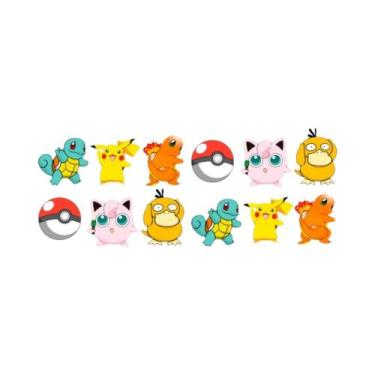 Imagem de Lembrancinhas De Aniversário Pokémon Para Crianças 110pcs Adesivos De 