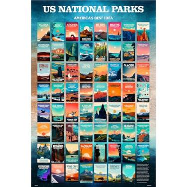 Imagem de PieceRelax Quebra-cabeça de plástico para adultos 2016 peças - Studio Inception - Parques Nacionais dos EUA - 94 x 64 cm, jogos de mesa mais satisfatórios, sem necessidade de cola [U1099]