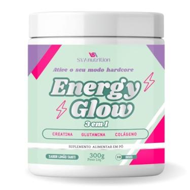 Imagem de Creatina Rosa Monohidratada 3 em 1 Energy Glow com Colágeno Hidrolisado (Limão)