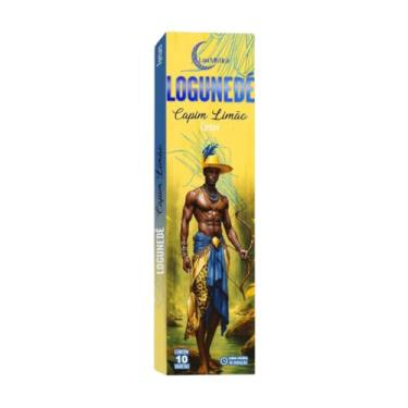 Imagem de Incensos Natural 0 Carvão Cx c/10 Varetas -Fragrância Capim Limão Logunedê