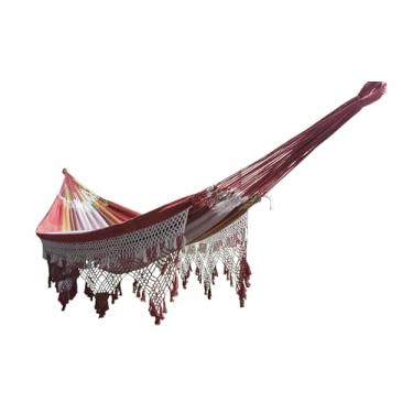 Imagem de Rede de Dormir Casal Grande King Size 100% algodão Suprema terracota