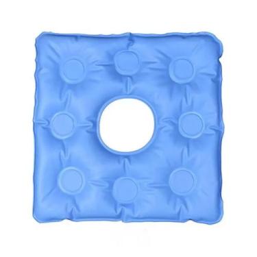 Imagem de Almofada Antiescaras em Gel Terapêutica PVC Azul - Natural Home Care, 