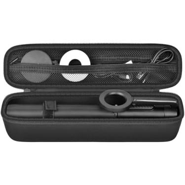 Imagem de Bolsa de tripé para tripé magnético KraftGeek para iPhone MagSafe, capa com suporte para tirpod de celular com bastão de selfie, bolsa com tira elástica de velcro e bolso de malha com zíper para cabo