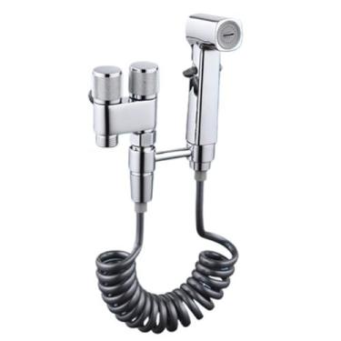 Imagem de Kit adaptador universal de encanamento conjunto de conectores de torneira de chuveiro de bidê multiuso com vedações à prova de vazamento, acessórios de conexão rápida para instalação de vaso sanitário