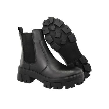 Imagem de Bota Coturno Feminina Maria Filo Tratorada - Preto-Feminino