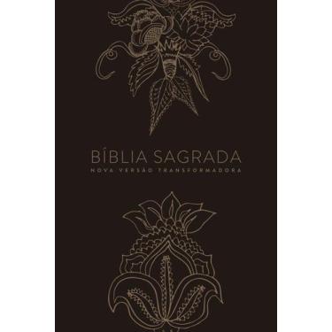 Imagem de Bíblia nvt letra normal - indian flowers dourada - MUNDO CRISTAO, 3