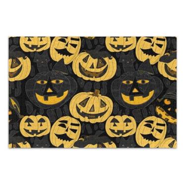 Imagem de Quebra-cabeças de 1000 peças para adultos, pintura de arte animal, quebra-cabeça personalizado exclusivo para adultos, abóboras, amarelo, preto, amigos, família, presentes, 75 x 40 cm