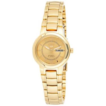 Imagem de SEIKO Relógio social feminino dourado 5 automático