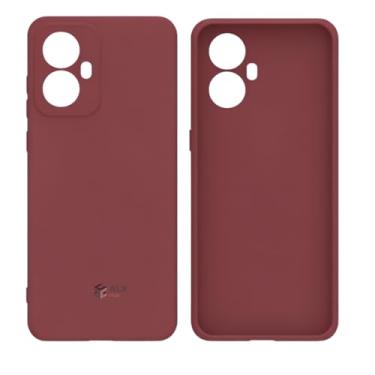 Imagem de Capa Silicone Premium para Motorola Moto G24 – Interior Aveludado, Proteção de Câmera e Toque Macio Antichoque (Marsala)