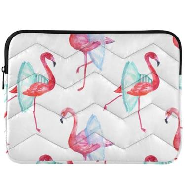 Imagem de Capa para notebook com estampa de balé flamingos engraçados para MacBook Air de 13 polegadas, bolsas, capas e capas universais de 13 a 14 polegadas
