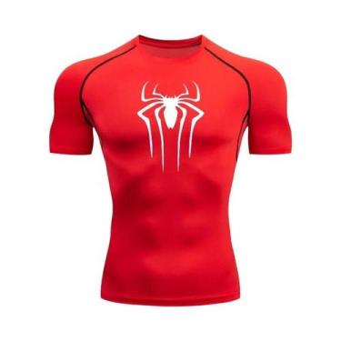 Imagem de Camiseta De Compressão Masculina De Secagem Rápida Manga Curta Para Fi