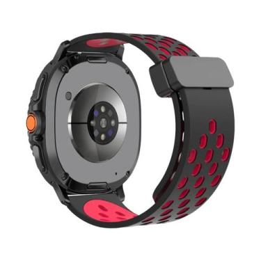 Imagem de Pulseira De Silicone Com Fivela Magnética D De 46mm 44mm 40mm Para Sam