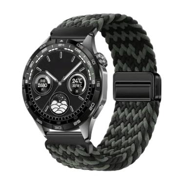Imagem de GANYUU Pulseira respirável de nylon de 22 mm e 20 mm para Huawei Watch GT4/Pro 46 mm/GT3/GT2 2e para Samsung Watch 6/5/4/3/Gear S3, For other 20mm, Ágata