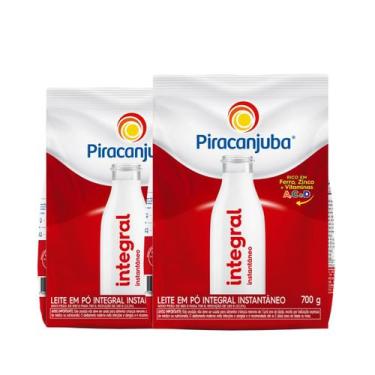 Imagem de Kit 2 Leite Em Pó Integral Instantâneo 700g - PIRACANJUBA