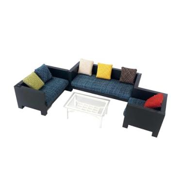 Imagem de simhoa Garagem de Carros, Sofá em Miniatura, Decoração para Casa de Bonecas, Escala 1/18, Diorama, Adereço Fotográfico Realista, Cenário Decorativo, Style a