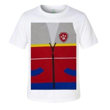 Imagem de Patrulha Canina Camiseta camisa Fantasia Infantil rider - loja dinka, 