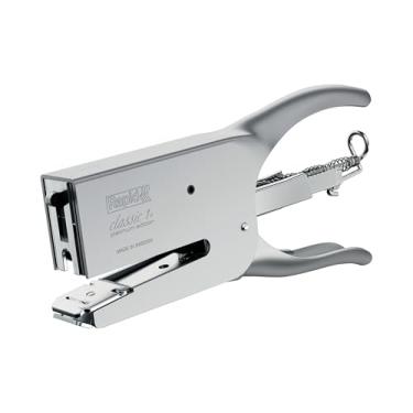 Imagem de Rapid Alicate de grampeamento K1 Classic Platinum, usa grampos de 24/6 e 24/8 mm, capacidade de 50 folhas, metal, cromo fosco, 5000250