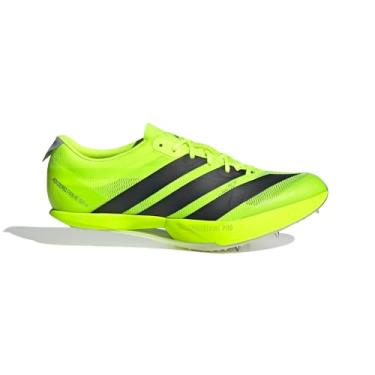 Imagem de adidas - Tênis unissex Adizero Prime Sp 4 de cano baixo, Limão lúcido/preto/prata metálico, 12.5 Women/11.5 Men