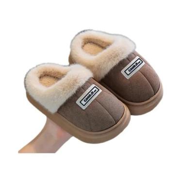 Imagem de Sapatos De Algodão Quentes E Peludos Para Meninos, Antiderrapantes, Pa