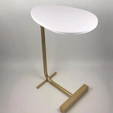 Imagem de Mesa lateral moderna minimalista removível sofá de ferro forjado mini mesa de centro mesa de cabeceira móveis sala de estar mesa de chá mesa de café (cor: B estilo 1) (estilo B 5)