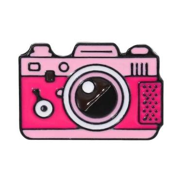 Imagem de Broche De Esmalte Vintage Retrô De Câmera Para Amantes De Fotografia, 