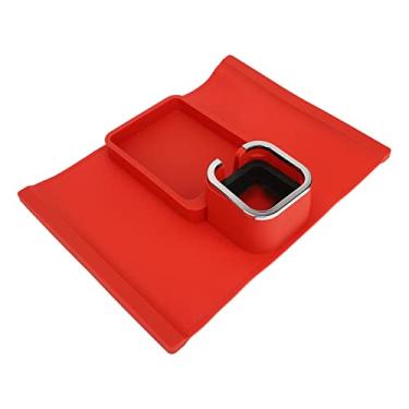 Imagem de KIMISS Bandeja Porta-copos para sofá – Apoio de Braço Ergonômico de Silicone para sofá Com Base Antiderrapante para Bebidas, Telefones e Controles Remotos – Bandeja Multifuncional para Escritórios e