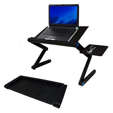 Imagem de Mesa Suporte Notebook c/ Cooler Mouse Pad Articulado Laptop