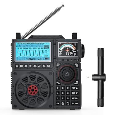 Imagem de Raddy Rádio RF919 SSB de ondas curtas, FM AM SW VHF UHF AIR CB e receptor SSB, com sintonizador de antena, 3 portas de antena externa, bateria recarregável de 5000 mAh, conector de fone de ouvido