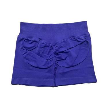 Imagem de Shorts De Yoga Femininos De Cintura Alta Para Fitness E Treino, Com Ef