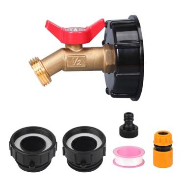 Imagem de Conector de tanque de água Conector de plugue de drenagem de mangueira de jardim Adaptador IBC, 3 tamanhos