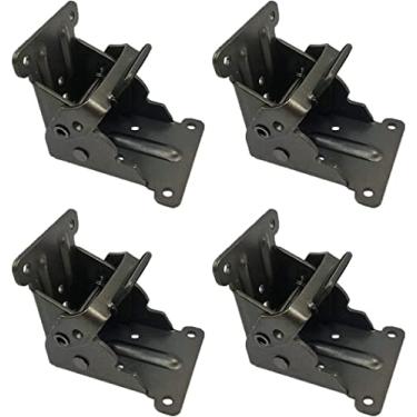 Imagem de Conjunto de 4 peças de aço inoxidável, estrutura de suporte dobrável, dobradiça automática, acessórios de perna de mesa e barra de espalhamento - para mesa dobrável com perna dobrável