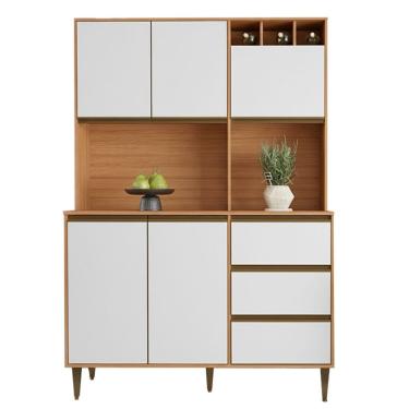 Imagem de Armário De Cozinha Completa 5 Portas 3 Gavetas Itália