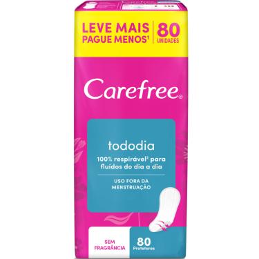 Imagem de CAREFREE Protetor Diário Todo Dia sem Perfume 80 Unidades