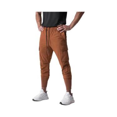 Imagem de Calças De Fitness Masculinas Camufladas De Secagem Rápida E Elásticas 