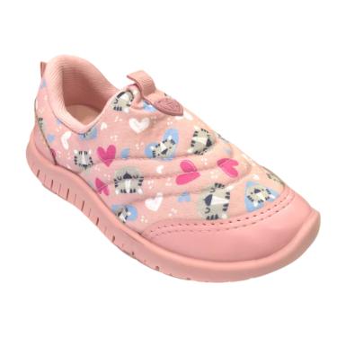 Imagem de Tênis Infantil Fem Molekinha Love Tigre Rosa Napa 2736.100