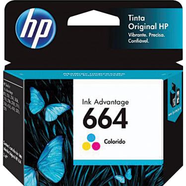 Imagem de Cartucho de Tinta HP 664 Tricolor