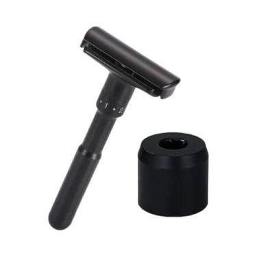 Imagem de Navalha De Segurança Ajustável De Dupla Lâmina Para Homens Com 5 Lâmin