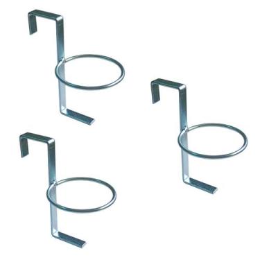 Imagem de Porta copo borda de barco galvanizado 3 peças - Riomar Equipesca