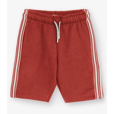 Imagem de Bermuda Moletom Sarjado Menino Trick Nick Laranja, 10, Laranja