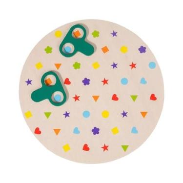 Imagem de Jogo Educativo De Combinação De Cores E Formas Montessori Com Dados Pa