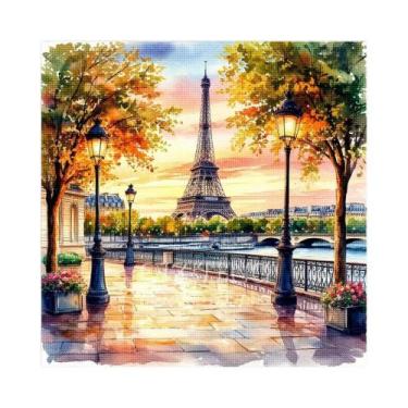 Imagem de Kit De Pintura Diamante 5D Paisagem Urbana, Bordado Completo, Cenário 