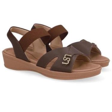 Imagem de SANDALIA USAFLEX ANABELA BAIXA REF UD04014 FEMININO-Feminino