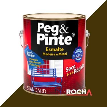Imagem de Tinta Esmalte Peg e Pinte para Ferro e Metal 900ml - Eucatex, Marrom B