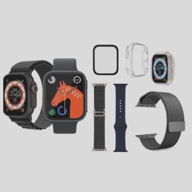 Imagem de Smartwatch Hw8 Ultra Combo Pulseiras Extra Pelicula Case Watch 8 Alpin