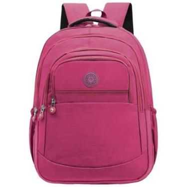 Imagem de Mochila Escolar Bolsa Grande Feminina Com Espaço Para Notebook Dia a Dia Trabalho Facul...
