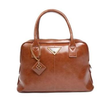 Imagem de Bolsa Feminina Rafitthy Tiracolo Média Verniz Caramelo-Feminino