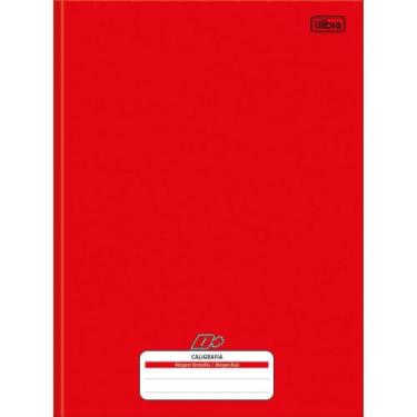 Imagem de Caderno Caligrafia Capa Dura D+ 96F UNIV. BROCH. Vermelho C/05 - Tilib